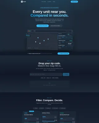 Storage Facility Directory Landing Page Template