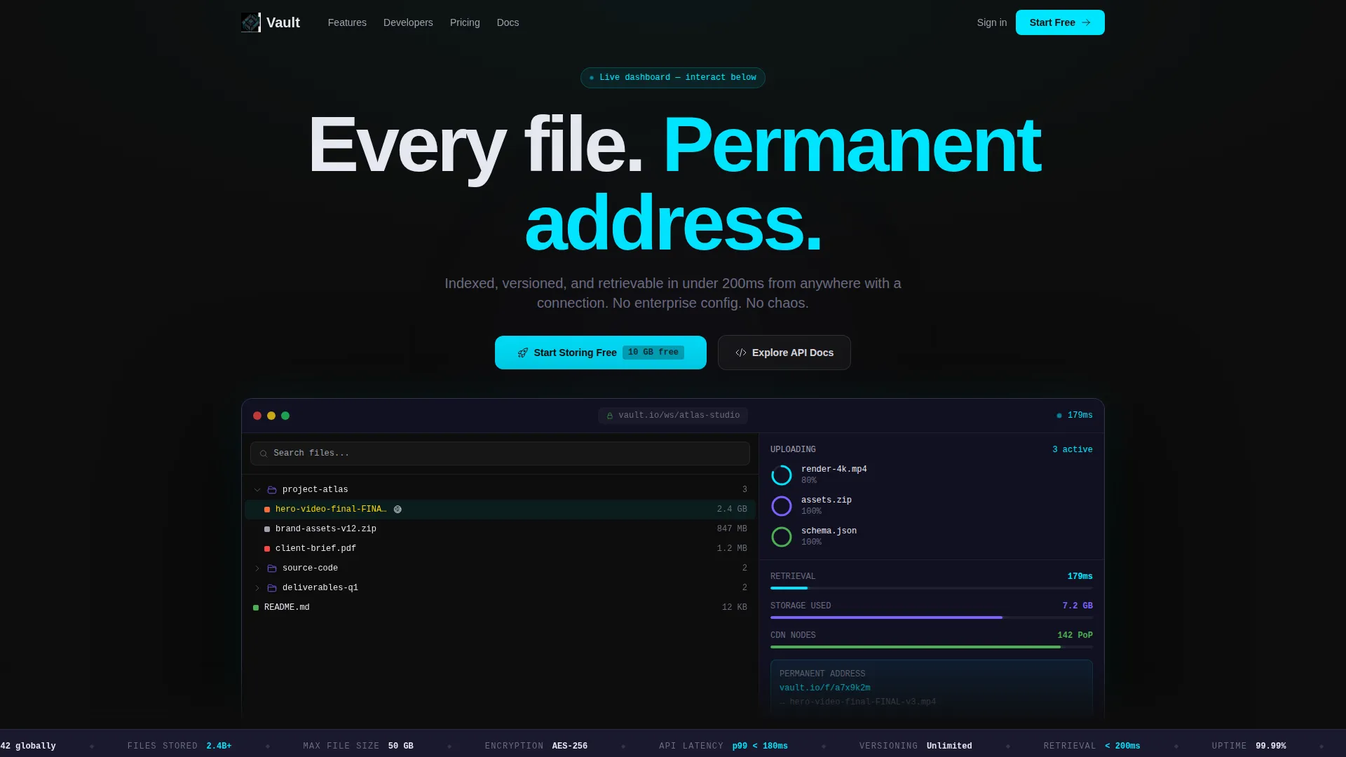 Storage Digital Presence Professional Website Template