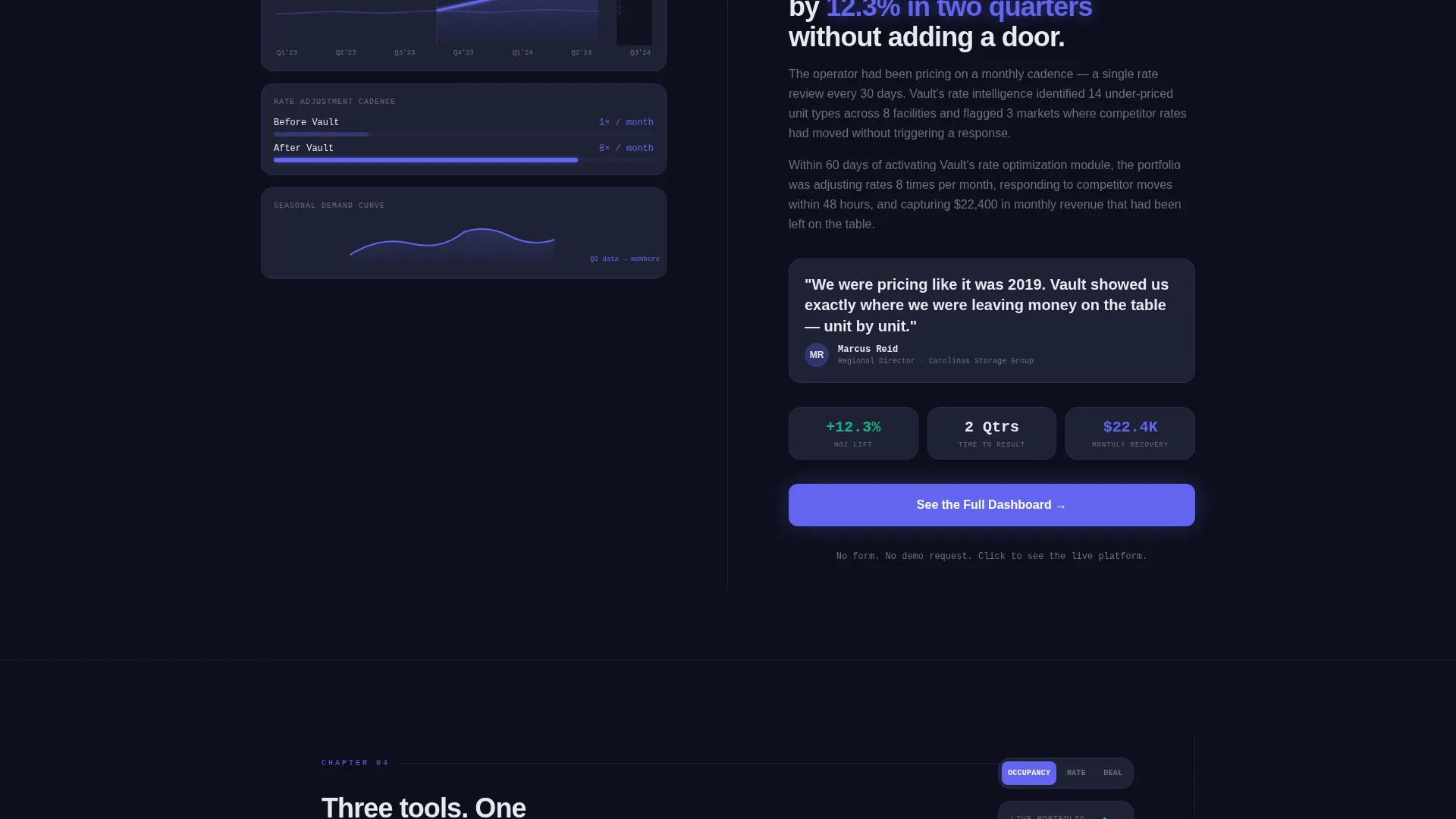 Storage Membership Platform Landing Page Template