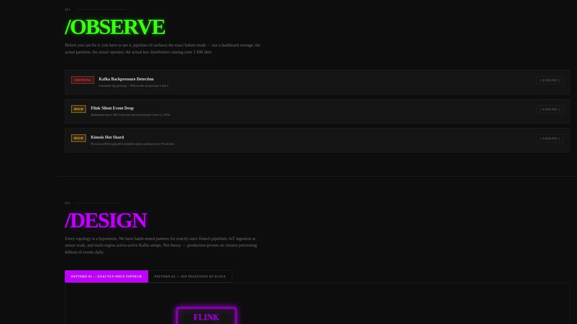 Stream Processing Consulting Landing Page Template