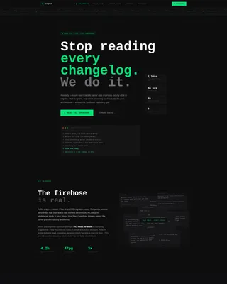 Stream Processing Newsletter Landing Page Template