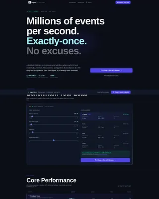 Data Processing Landing Page Template