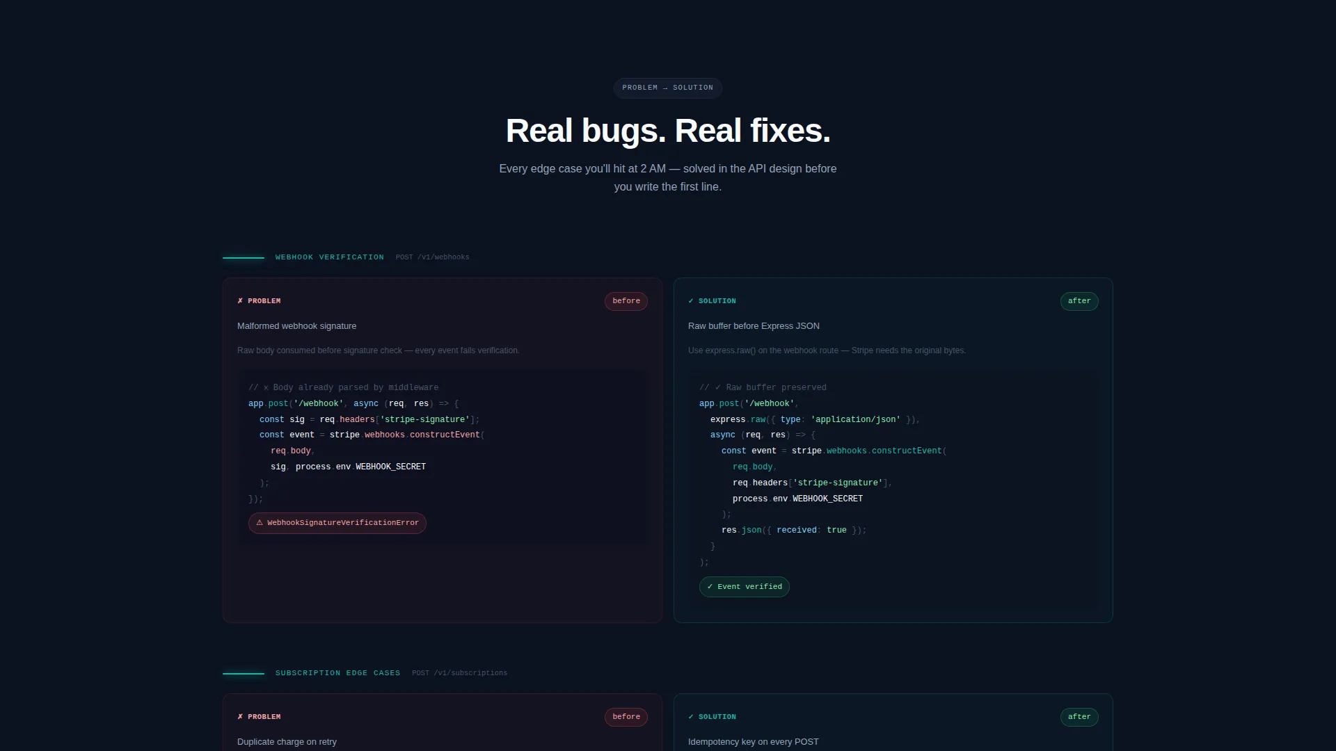 Stripe Documentation Professional Website Template