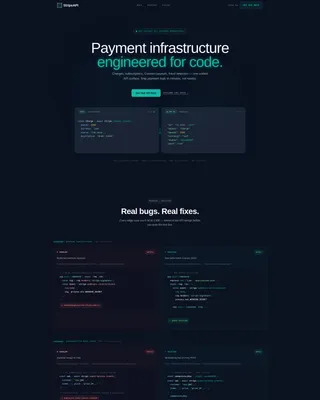 Stripe Documentation Professional Website Template