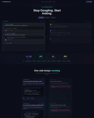 Stripe Documentation Specialist Professional Website Template