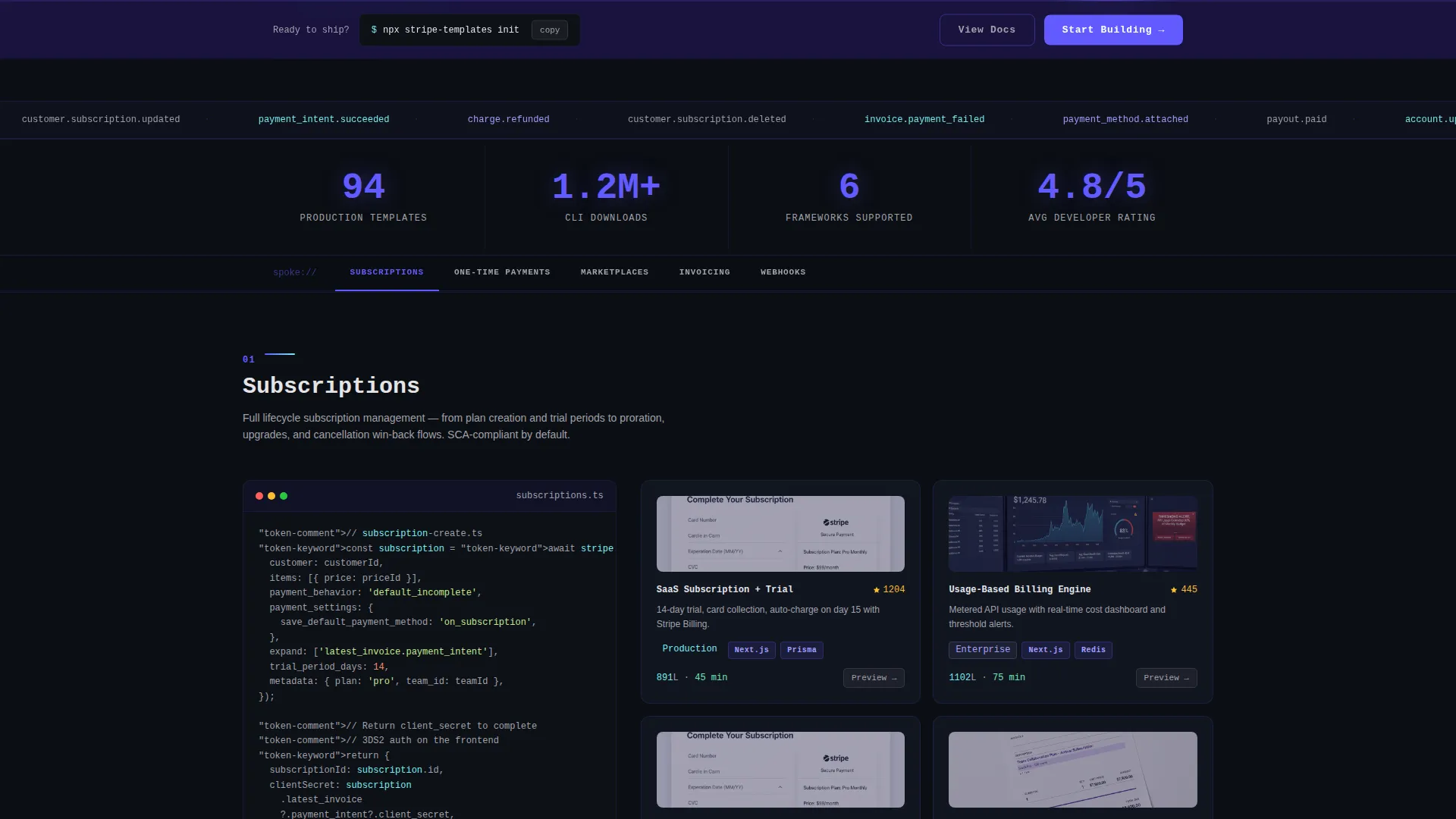 Production-Ready Payment Landing Page Template