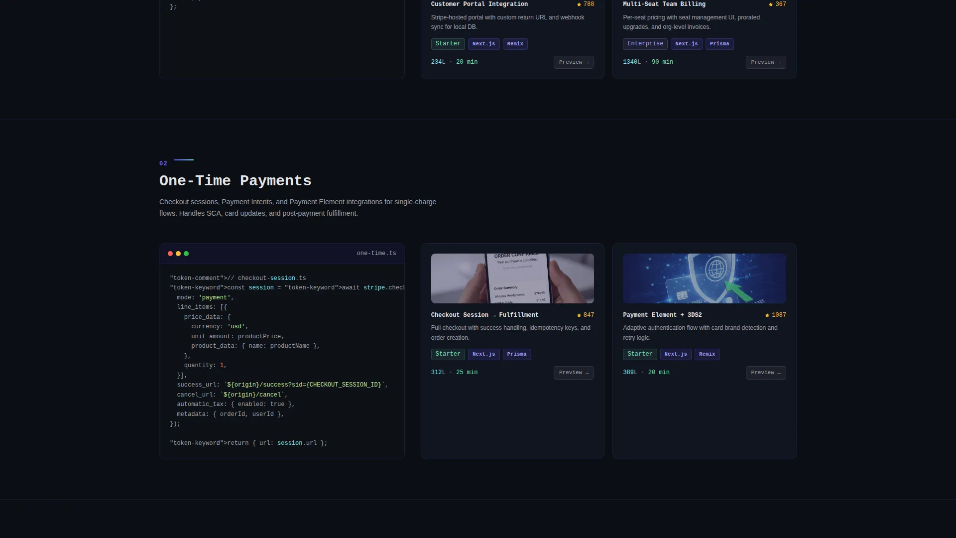 Production-Ready Payment Landing Page Template