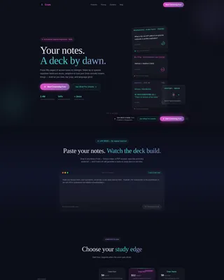 Flash — Study Tool Landing Page Template