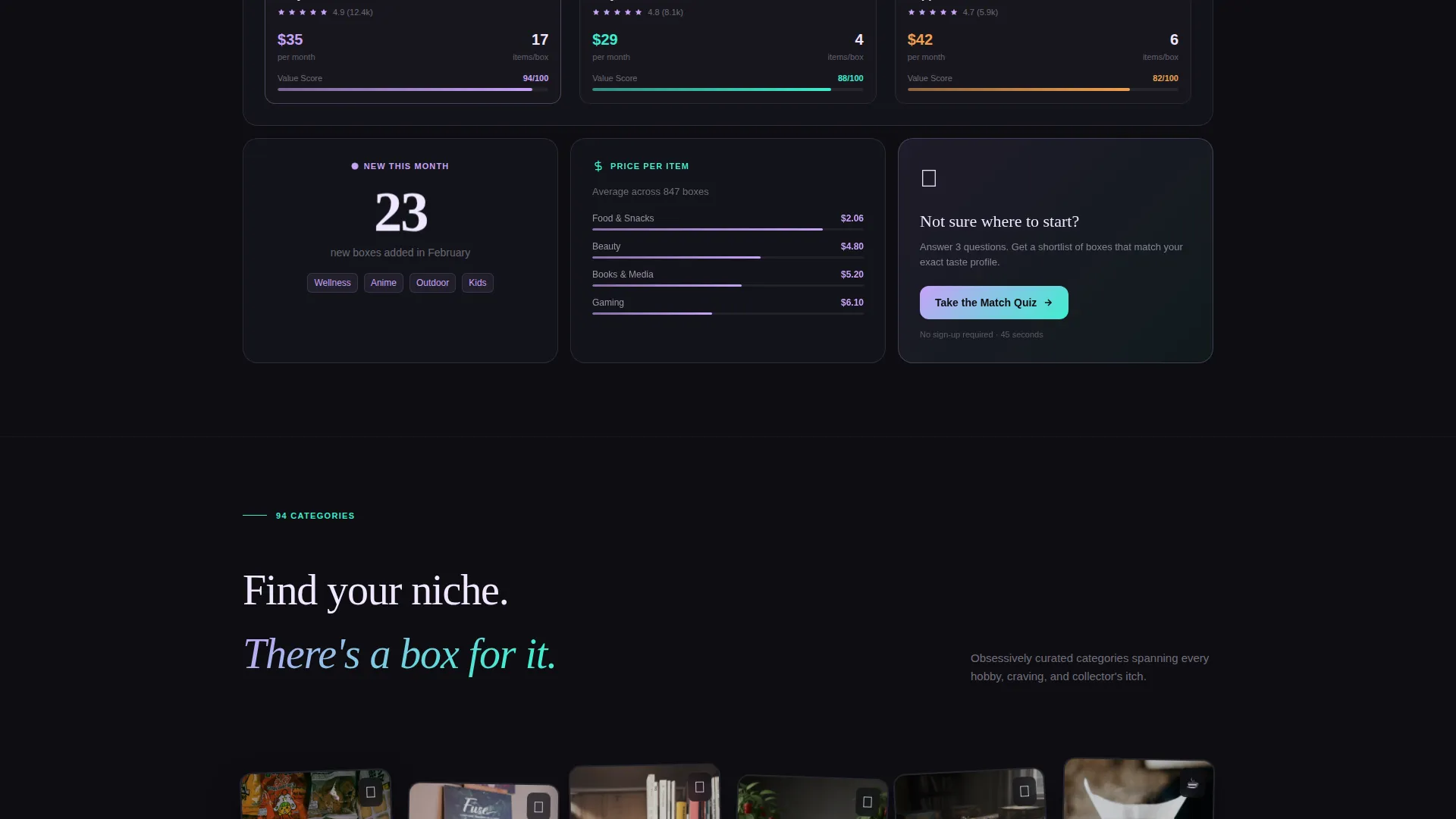 Curated Delivery Landing Page Template
