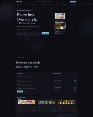 Curated Delivery Landing Page Template