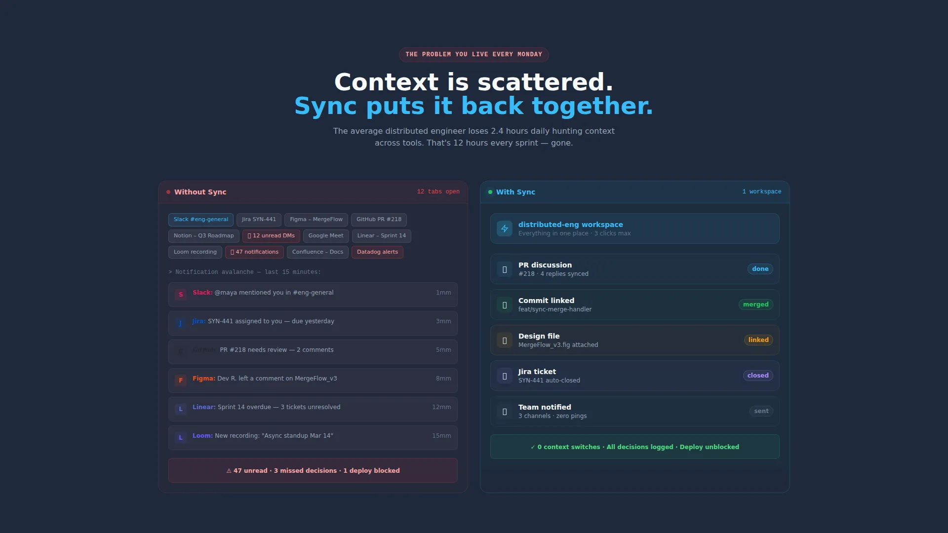Unified Team Collaboration Landing Page Template