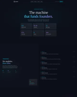 Elite Tech Accelerator Landing Page Template