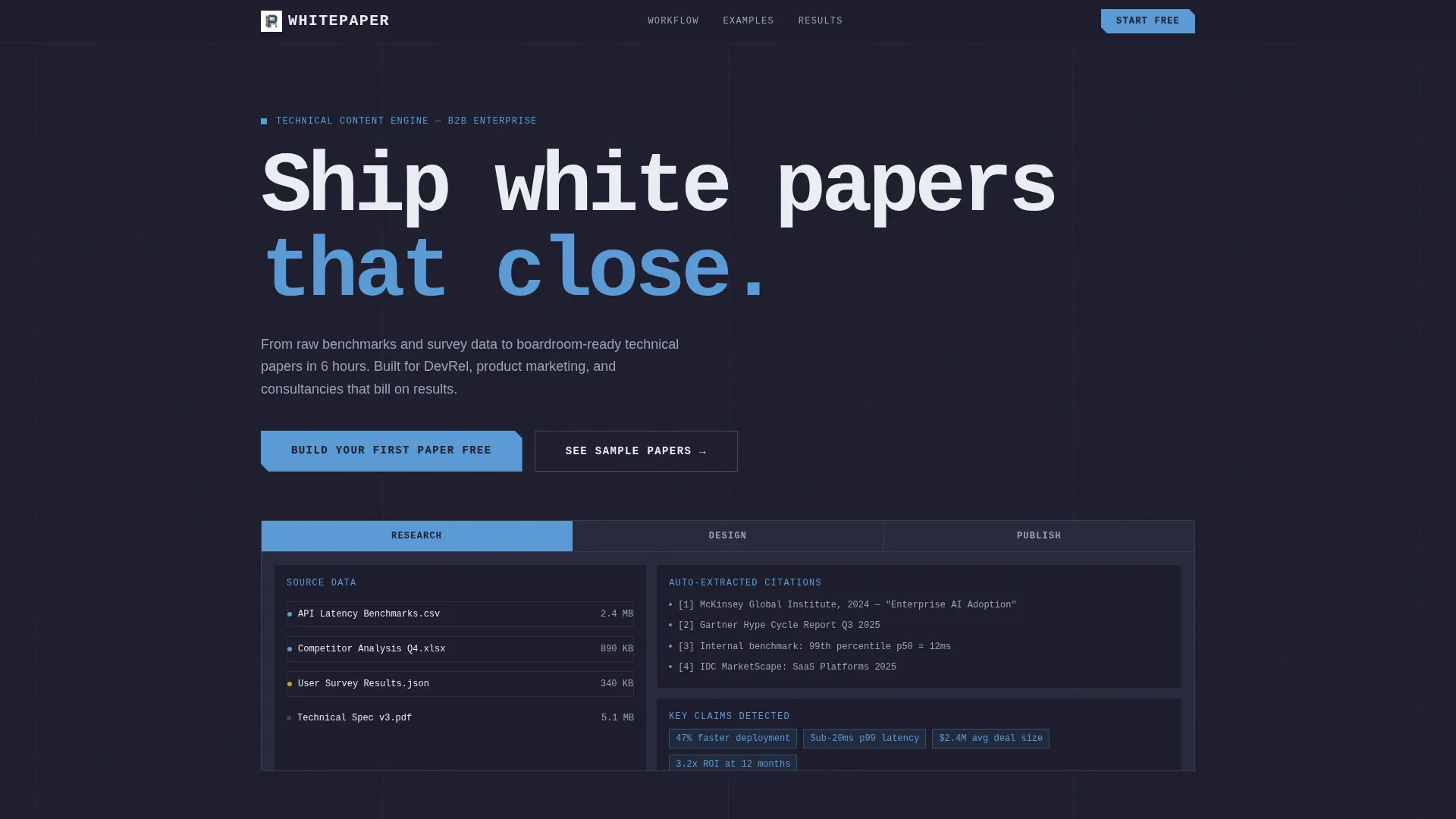 Powerful Research | Free Website Template | Rocket
