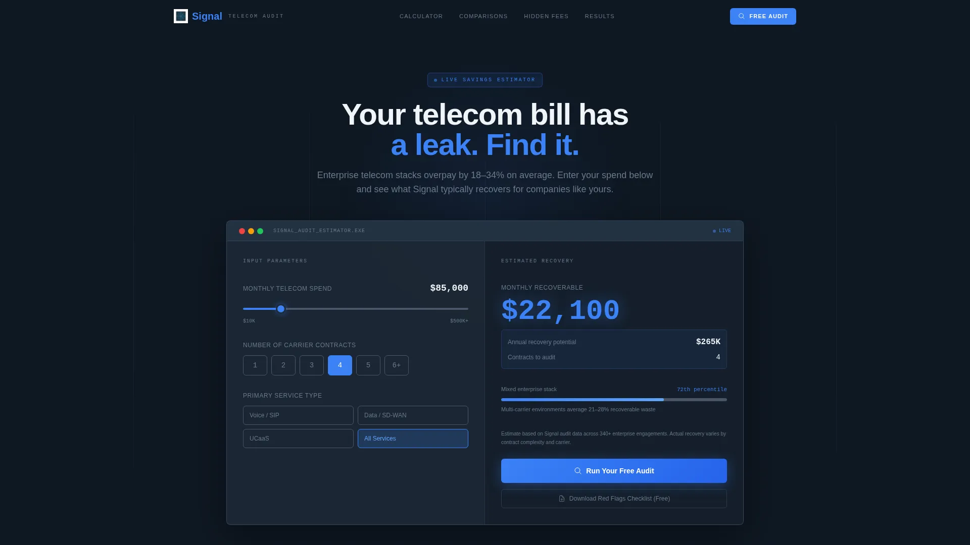 Network Landing Page Template