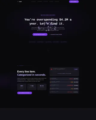 Telecom Expense Management Landing Page Template