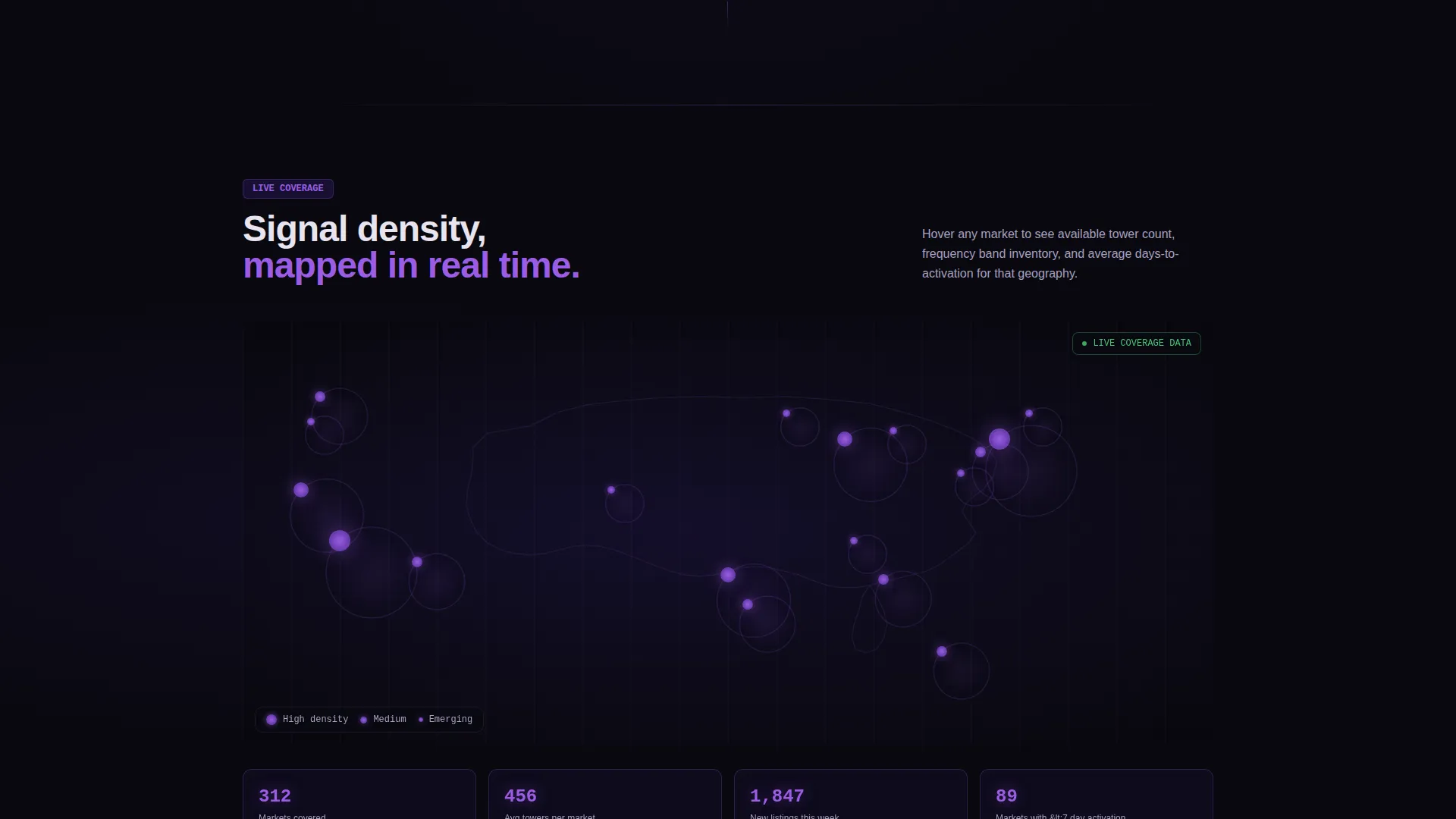 Network Infrastructure Landing Page Template