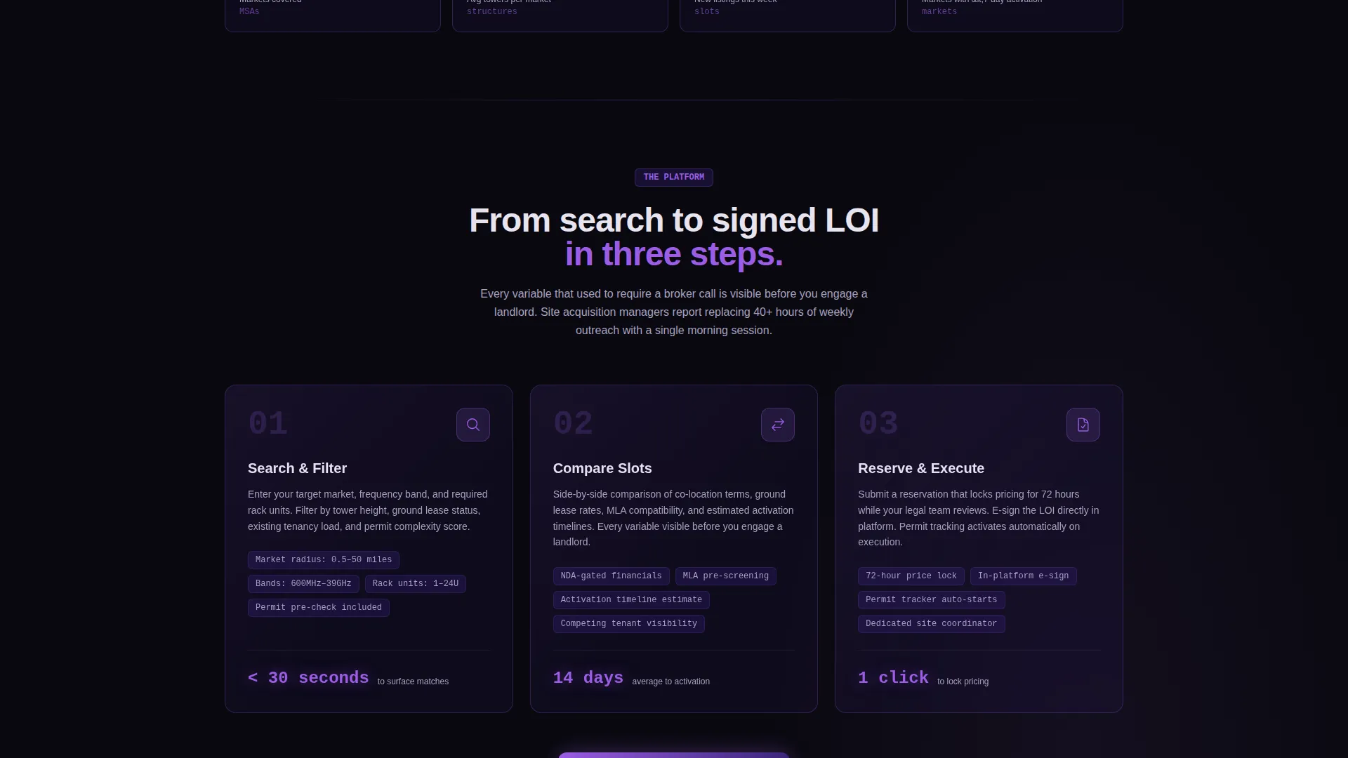Network Infrastructure Landing Page Template