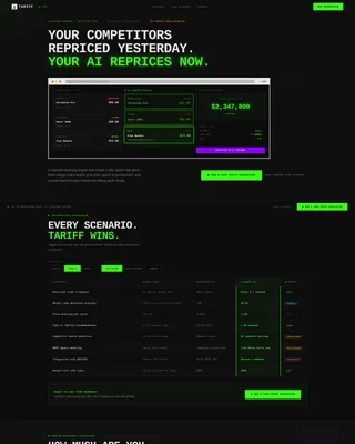 AI Telecom Pricing Landing Page Template