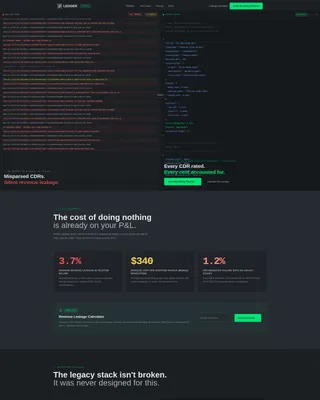 Precision Telecom Billing Landing Page Template