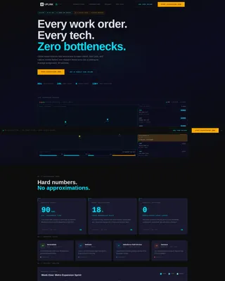 Telecom Scheduling Landing Page Template