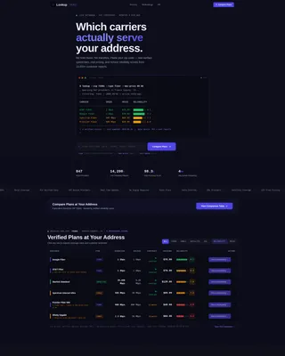 Lookup - Powerful Telecommunications Landing Page Template