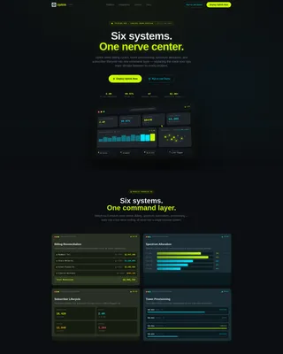 Telecom ERP Landing Page Template for Enterprise Teams