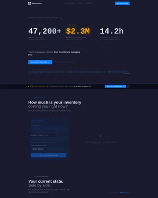Telecom Inventory Management Landing Page