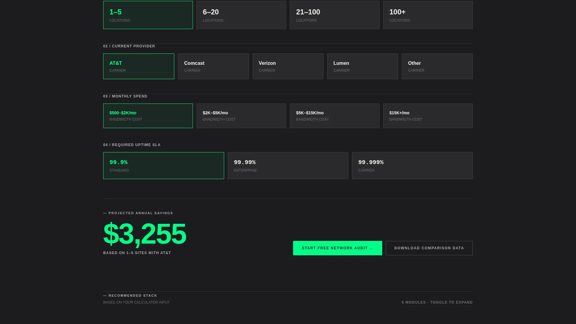 Comms Landing Page Template