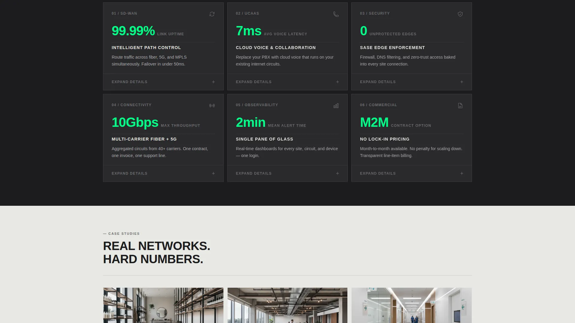 Comms Landing Page Template