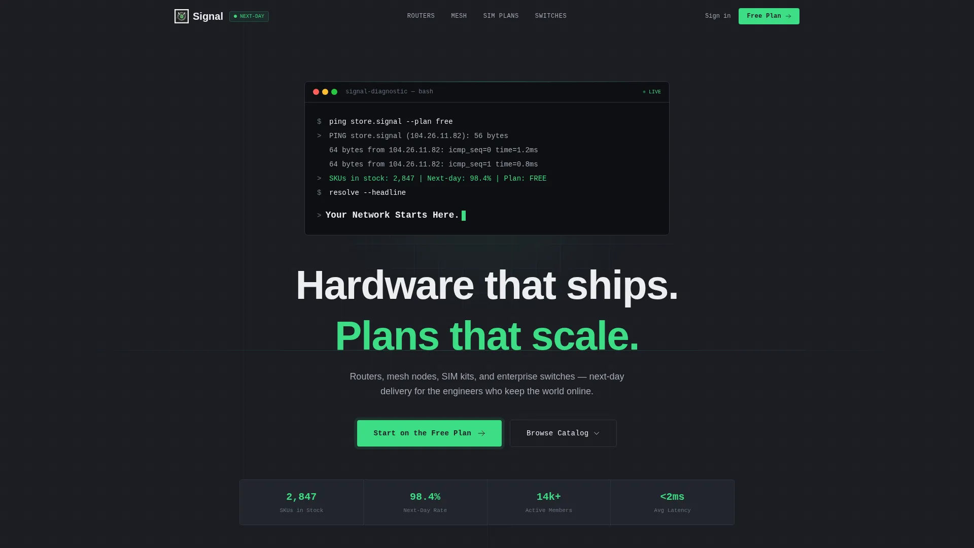 Telecom Landing Page Template