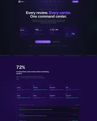 Telecom Infrastructure Landing Page Template
