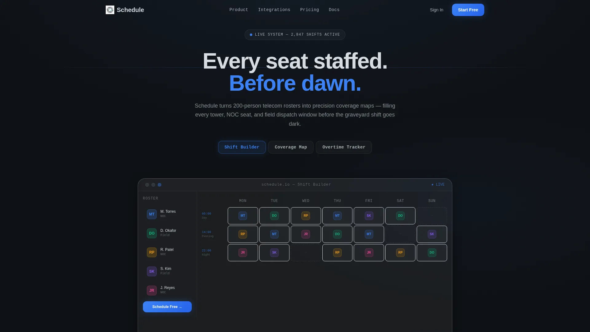 High-Converting Staff Landing Page Template