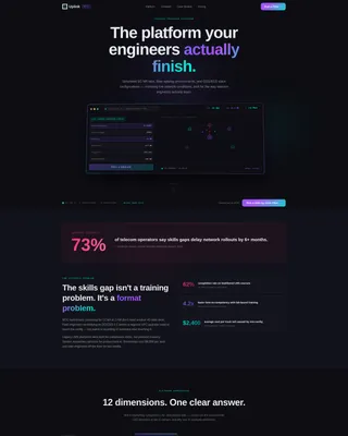 Carrier Connectivity Landing Page Template