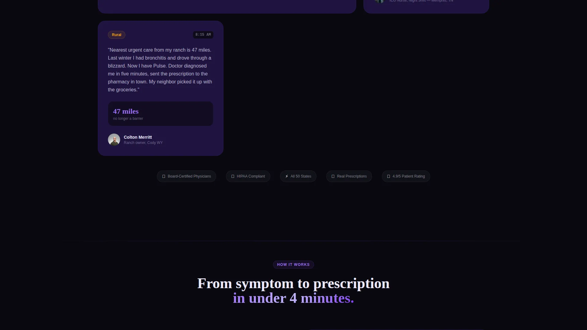 Telehealth & Telemedicine App Landing Page Template