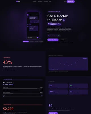 Telehealth & Telemedicine App Landing Page Template