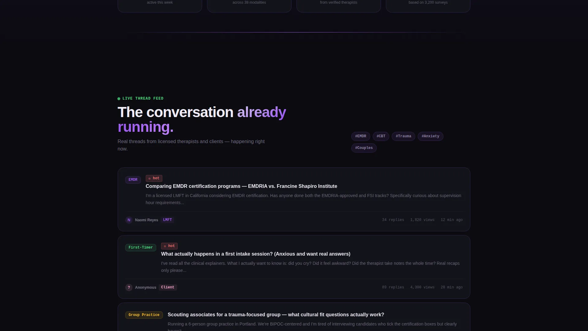 Forum Landing Page Template | Comparison Table Design