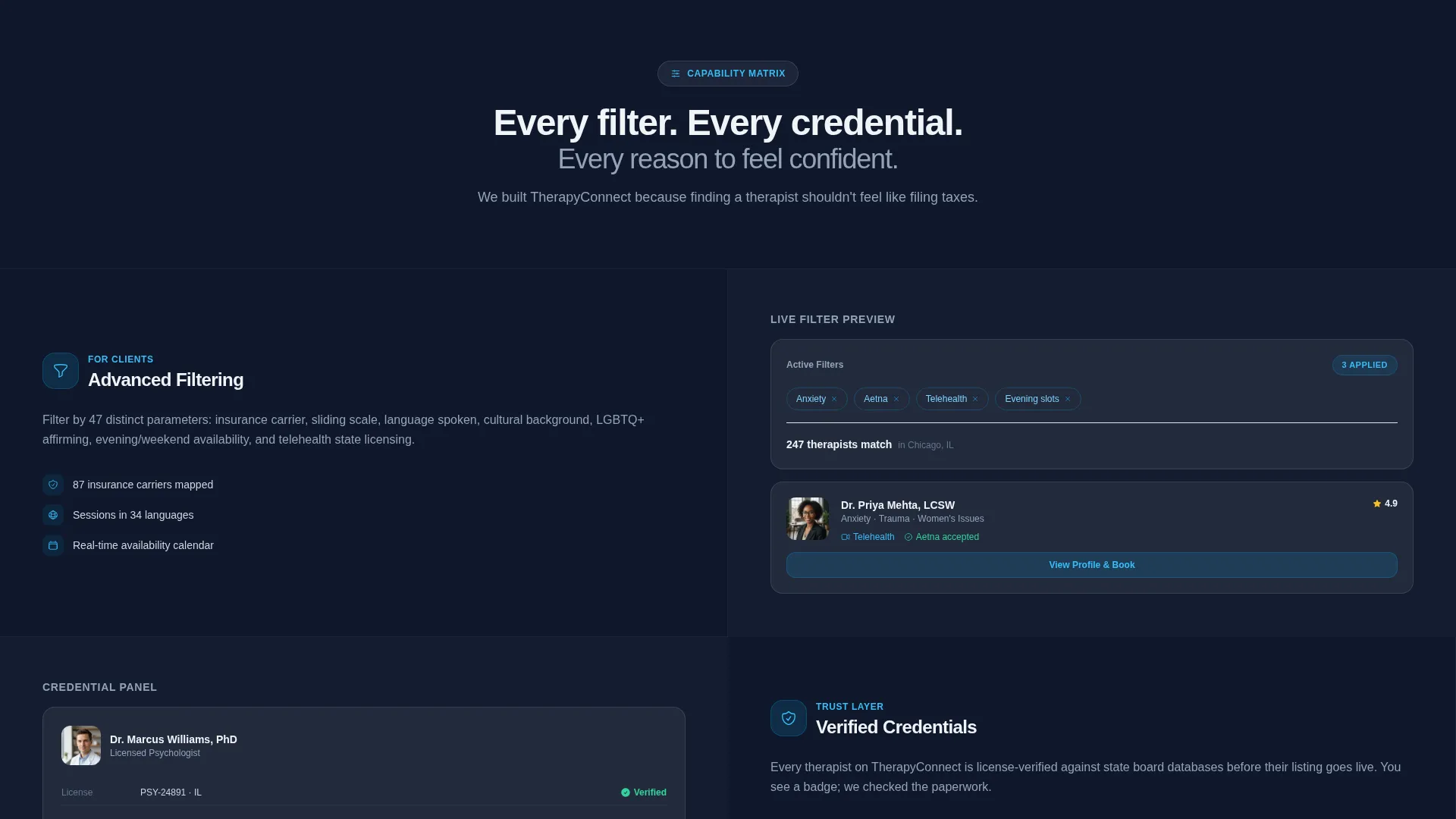 Therapist Directory Landing Page Template