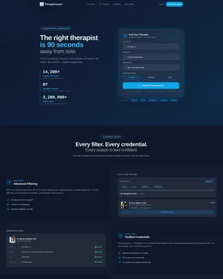 Therapist Directory Landing Page Template