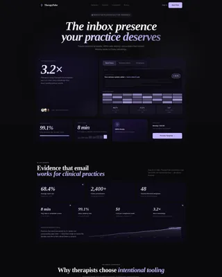 Therapy Newsletter Landing Page Template