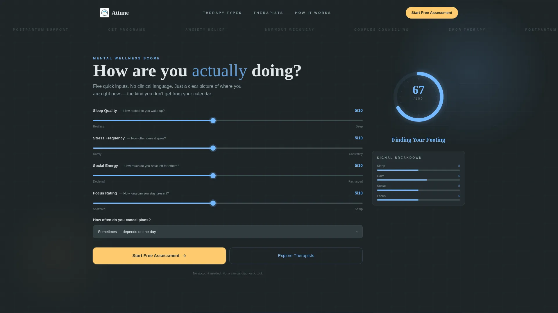 Therapy & Counseling Landing Page Template