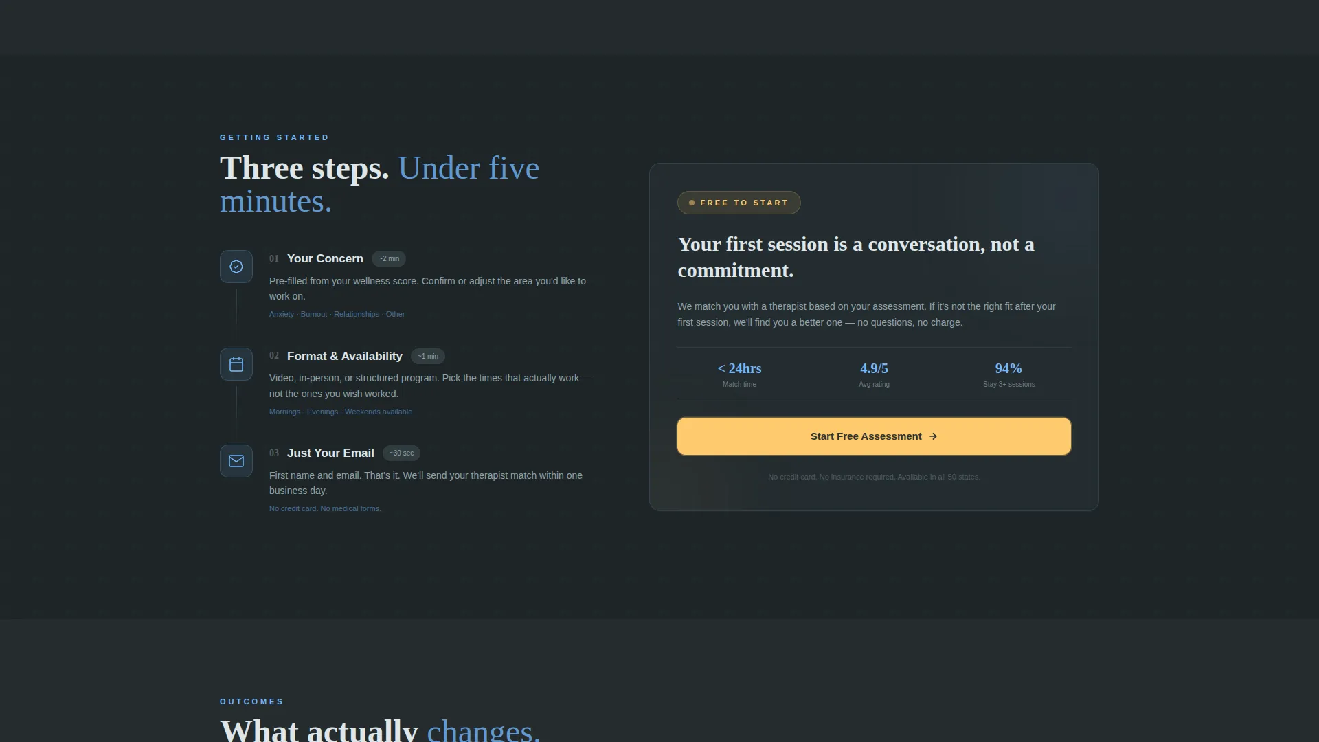 Therapy & Counseling Landing Page Template