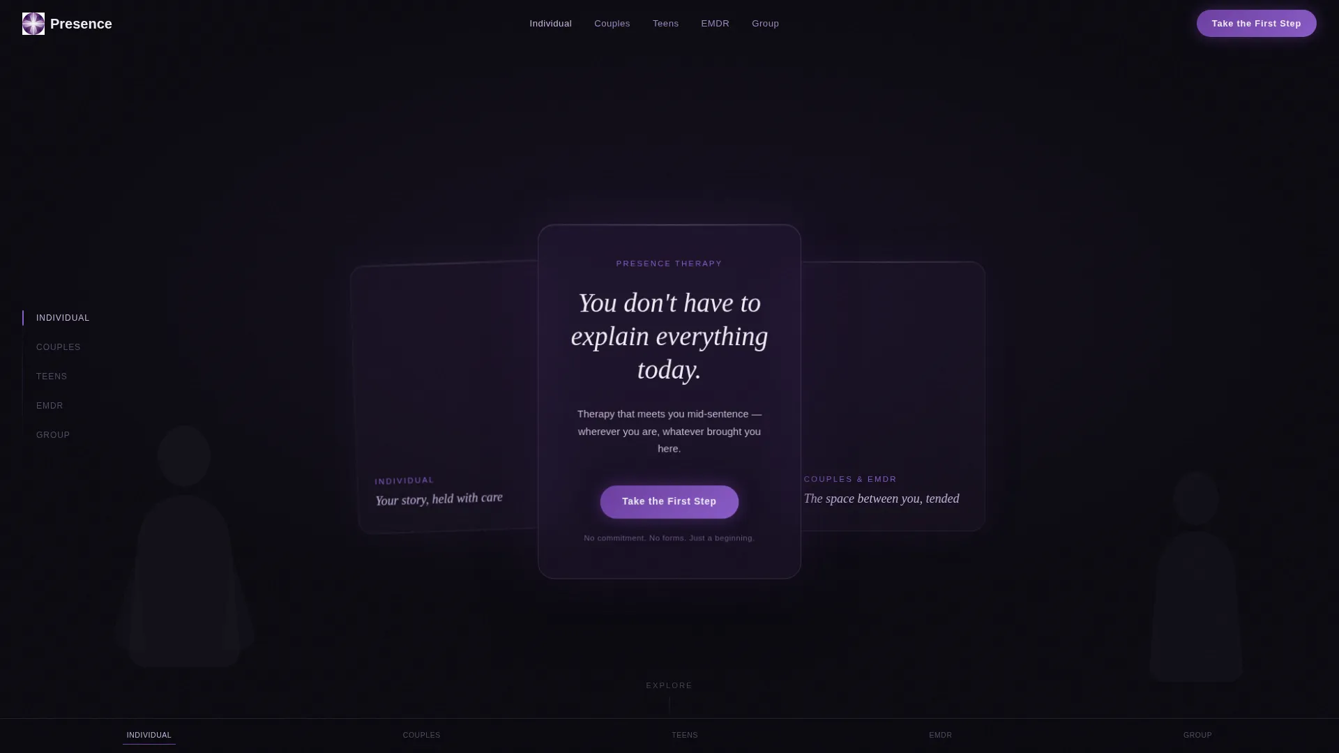 Calming Therapy Practice Landing Page Template
