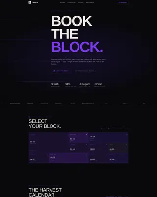 Brutalist Forestry Booking System Landing Page Template