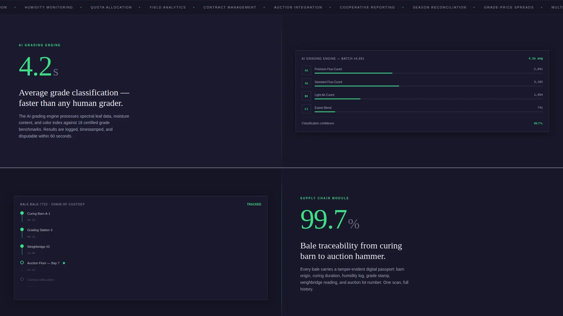 Tobacco Management Software Landing Page Template