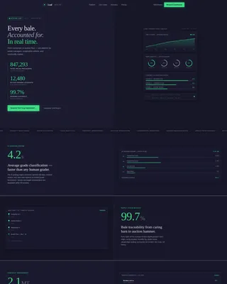 Tobacco Management Software Landing Page Template