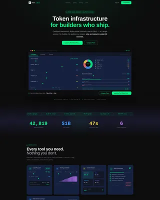 Token Launchpad Landing Page Template