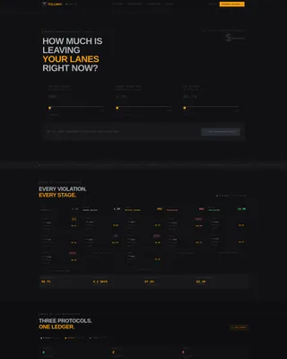 Toll Road Revenue Landing Page Template