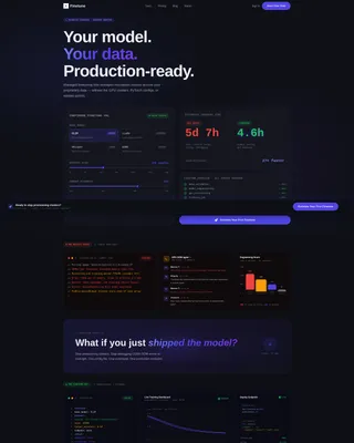 Transfer Learning Managed Service Landing Page