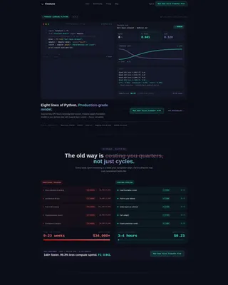 ML Transfer Learning Landing Page Template