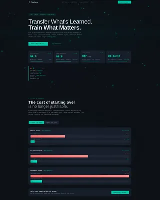 AI Model Tuning Landing Page Template